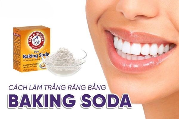 Cách tẩy trắng răng ố vàng bằng baking soda